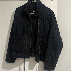 Zara Black Quilted Jacket